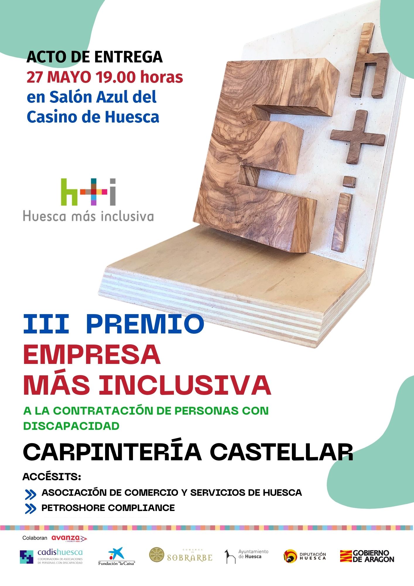 cartel PREMIADOS III Premio Empresa más inclusiva