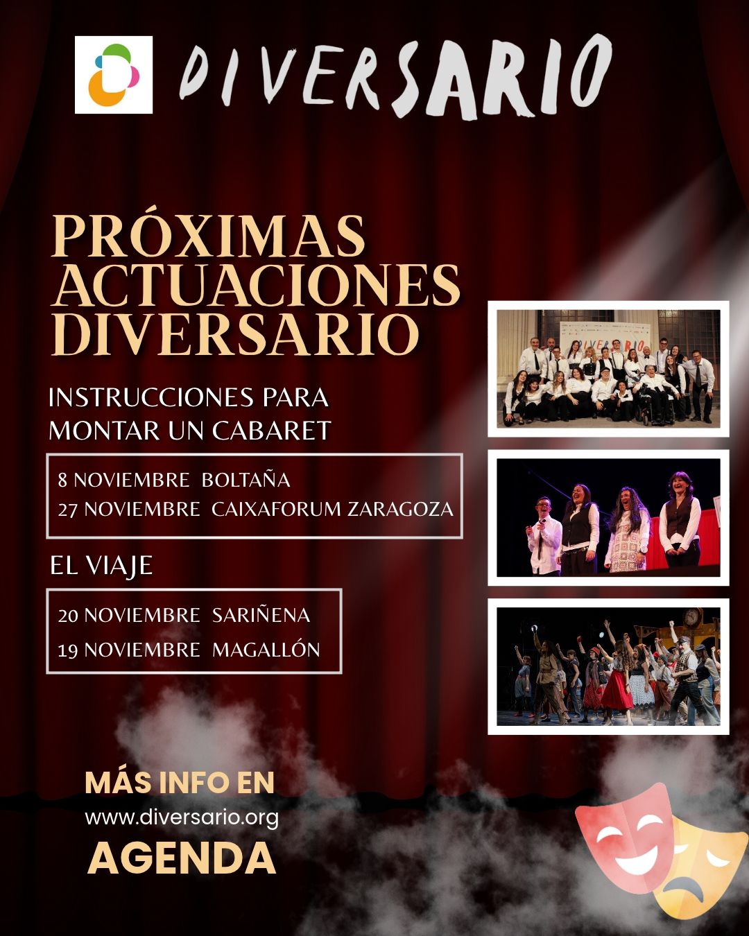 próximas actuaciones diversario